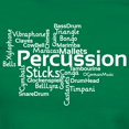 thumbnail image 3 of CafePress - Percussion T Shirt - Women's Traditional Fit Dark T-Shirt, 3 of 4