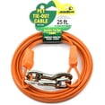 thumbnail image 3 of 25FT Tie-Out Cables for Dogs - Strong, Safe, and Durable Dog Tie-Outs for Every Breed up to 125 Pounds - Weather and Wear Resistant Galvanized Aircraft Cable for Outside Use, 3 of 8