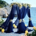 thumbnail image 6 of Wedding Arch Drapery Fabric 28 inches × 19 feet Sheer chiffon backdrop curtain For wedding ceremony decoration Decorative arch drapery suitable for birthday party ceiling backdrop, 6 of 7