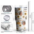 thumbnail image 6 of 30oz Happy Thanksgiving Turkey Fall Pumpkin Tumblers Stainless Steel Tumbler with Lid and Straw,Vacuum Insulated Double Wall Travel Tumbler Cups Mug with Cleaning Brush for Coffee,Tea, 6 of 7