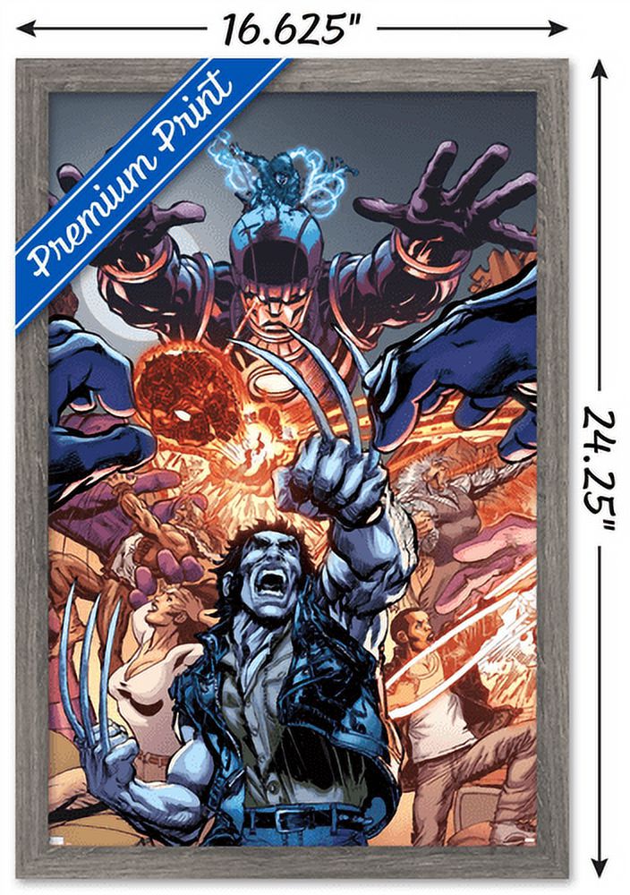 Marvel Comics - Wolverine - First X-Men #4 Wall Poster, 14.725" x 22.375", Framed