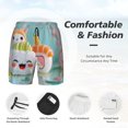 thumbnail image 3 of Fotbe Kawaii Sushi Characters Delight Traje de Baño para Hombre – Shorts de Natación de Secado Rápido con Forro y Bolsillos-X-Large, 3 of 6