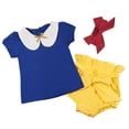 thumbnail image 1 of Conjunto de 3pcs Pequeñas Prendas De Princesa Encabeza Equipo De Pantalones para Niñas CUTICAT Ropa del niño, 1 of 8