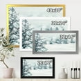 thumbnail image 4 of Designart 'Snowy Pine Trees On Mountain' Traditional Framed Art Print, 4 of 4