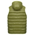 thumbnail image 7 of Mapamyumco Men’s Lightweight Puffer Vest with Hood, Water-Resistant Sleeveless Jacket for Hiking Ski Olive Branch 2XL, 7 of 7