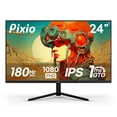 thumbnail image 1 of Pixio PX248 Prime V2 Noir 24 Pouces Taux de Rafraîchissement 180Hz FHD Résolution 1080p Panneau IPS Rapide Temps de Réponse GTG 1ms Synchronisation Adaptative Haut-Parleurs LED Intégrés T, 1 of 7