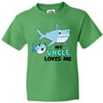 thumbnail image 3 of Inktastic My Uncle Loves Me with Cute Sharks Youth T-Shirt, 3 of 5