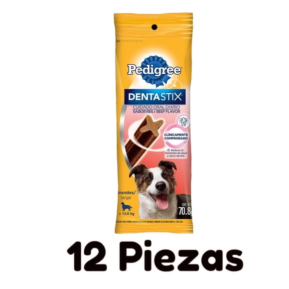 Caja Pedigree Dentastix Cuidado Oral Diario Sabor Res 70.8 G (3pack) (12 Pzas)