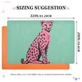 thumbnail image 6 of Yayeee Doormat for Indoor Entrance 32" x 20" Non Slippery Floor Rug, Pink Cheetah, 6 of 8