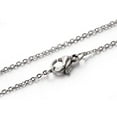thumbnail image 1 of 10 collares clásicos lisos de cadena de cable para hombre y mujer, estilo minimalista, ideales como joyería de moda, regalo para bodas o cumpleaños. 45 cm (17,7 pulgadas), 1,5 mm., 1 of 2