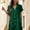 Green, variant on Womens Nightgown Dress Women's Snaps Front Closure House Dress Short Sleeve (Dark Blue,M)