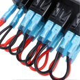 thumbnail image 2 of 12V 24V 3 Gang Rocker Switch Aluminum Panel with Voltmeter Dual USB Fast Charging Multifuntional Switch Panel for Boat Car Truck Red Light, 2 of 2