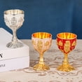 thumbnail image 1 of Elegant Vintage-Inspired Gold Cocktail Cups: High-End, Shatterproof Home Bar Essentials with Creative Design for Versatile Use – Perfect as Decorative or for Whiskey, Wine & Daily Drinks, Easy to, 1 of 5