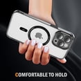 thumbnail image 5 of Decase Magnetic Case for iPhone 14 Pro Max,Compatible with Mag-safe,Military-Grade Protection,Slim Stylish Non-Yellowing Shockproof Case for iPhone 14 Pro Max,Clear Anti-Scratch Back Cover,Black, 5 of 6