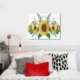 thumbnail image 4 of Lsque Sunflowers (2) Print Wall Art – Decorative Picture for Living Room, Bedroom, and Office (Horizontal), 4 of 6