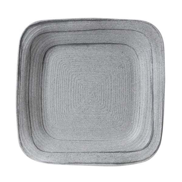 Della Terra Melamine Stoneware 11 Granite Stone Irregular Square Plate Walmart Com Walmart Com