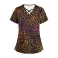 thumbnail image 5 of Fiudx Ofertas Flash Artículos En Oferta Top de Lactancia con Bolsillo y Cuello En V de Manga Corta con Estampado de Halloween para Mujer, 5 of 5