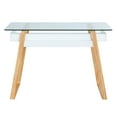 thumbnail image 4 of Edgemod Segovia Glass Top Desk in Natural, 4 of 5