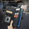 thumbnail image 5 of for Samsung Galaxy Note 20 Ultra Case, Wallet Case with Card Holder Kickstand Magnetic Zipper Pocket Lanyard Strap Wristlet,Leather Flip Case Wallet for Samsung Galaxy Note 20 Ultra,Black, 5 of 10
