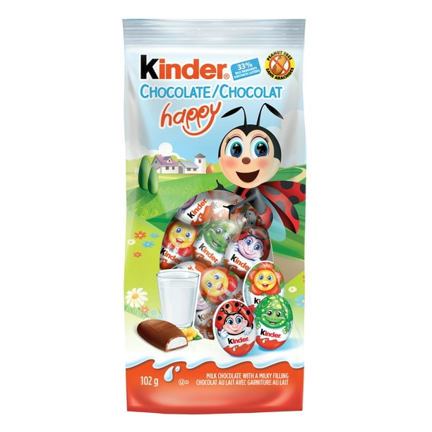 Kinder Chocolate Happy, Individually Wrapped Milk Chocolates with a