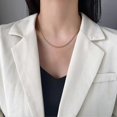thumbnail image 3 of Choker Necklace Personality Bright Luster No Pendant Temperament Colorfast Decoration Fine Workmansh--Gold-Model code 27838 Gold, 3 of 5