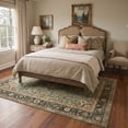 thumbnail image 4 of KUETH 5x7 Low Pile Vintage Style Rug for Living Room, Machine Washable Soft Non Slip Backing Area Rug, JADEBLOOM Rug for Bedroom Dining Room, 4 of 5