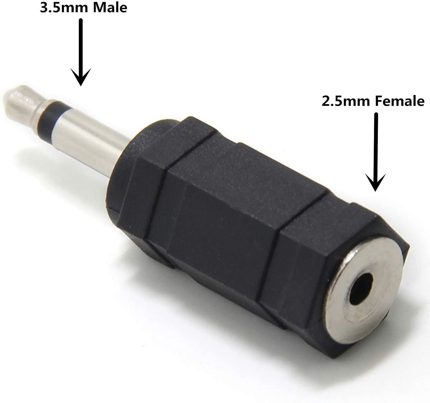 Ancable 2-Pack 3.5mm Mono Plug to 2.5mm 