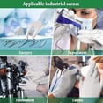 thumbnail image 5 of Guantes industriales sin polvo, guantes de limpieza para uso familiar (XL, blanco), látex de caucho de calidad alimentaria de alta elasticidad, 100 Uds., 5 of 5