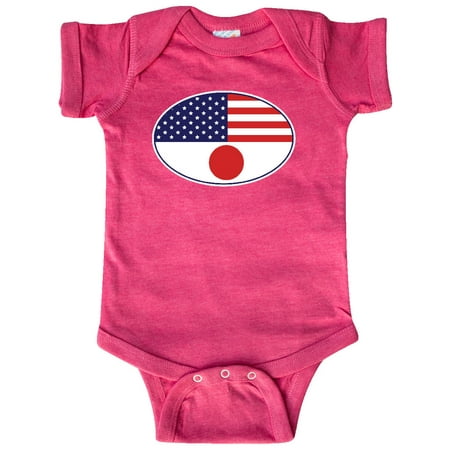 

Inktastic Japanese American Flag Gift Baby Boy or Baby Girl Bodysuit