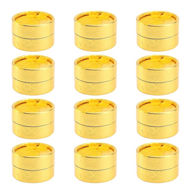 Cajas de almacenamiento de joyas con colgante redondo de 12 Uds., cajas de embalaje para pendientes de anillo delicado ShuxiuWang 9024735208563
