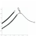 thumbnail image 2 of 14 Carats Or Blanc Noir Réglable Double Chaîne Collier Pendentif Breloque, 2 of 6