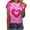 X01-Pink, variant on Fartey Valentine's Day T-Shirt for Women Plus Size Short Sleeve Crew Neck Holiday Shirts Cute Heart Graphic Tees Fashion Valentines Party Tops Pink L