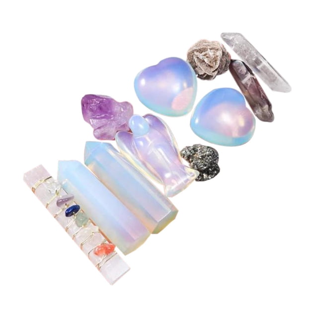 Mineral y Set para Recuerdos de Fiesta Infantil Juguete Educativo Set de Educación Mineral para Niños Ópalo