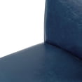 thumbnail image 6 of Milton Bonded Leather Counter Stool Wenge Legs, Vintage Blue, 6 of 11