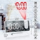 thumbnail image 5 of Despertador de proyección, Despertador LED Digital con proyección 180 Radio Despertador Reloj de proyección Espejo Despertador Doble con repetición Atenuador automático, 5 of 5