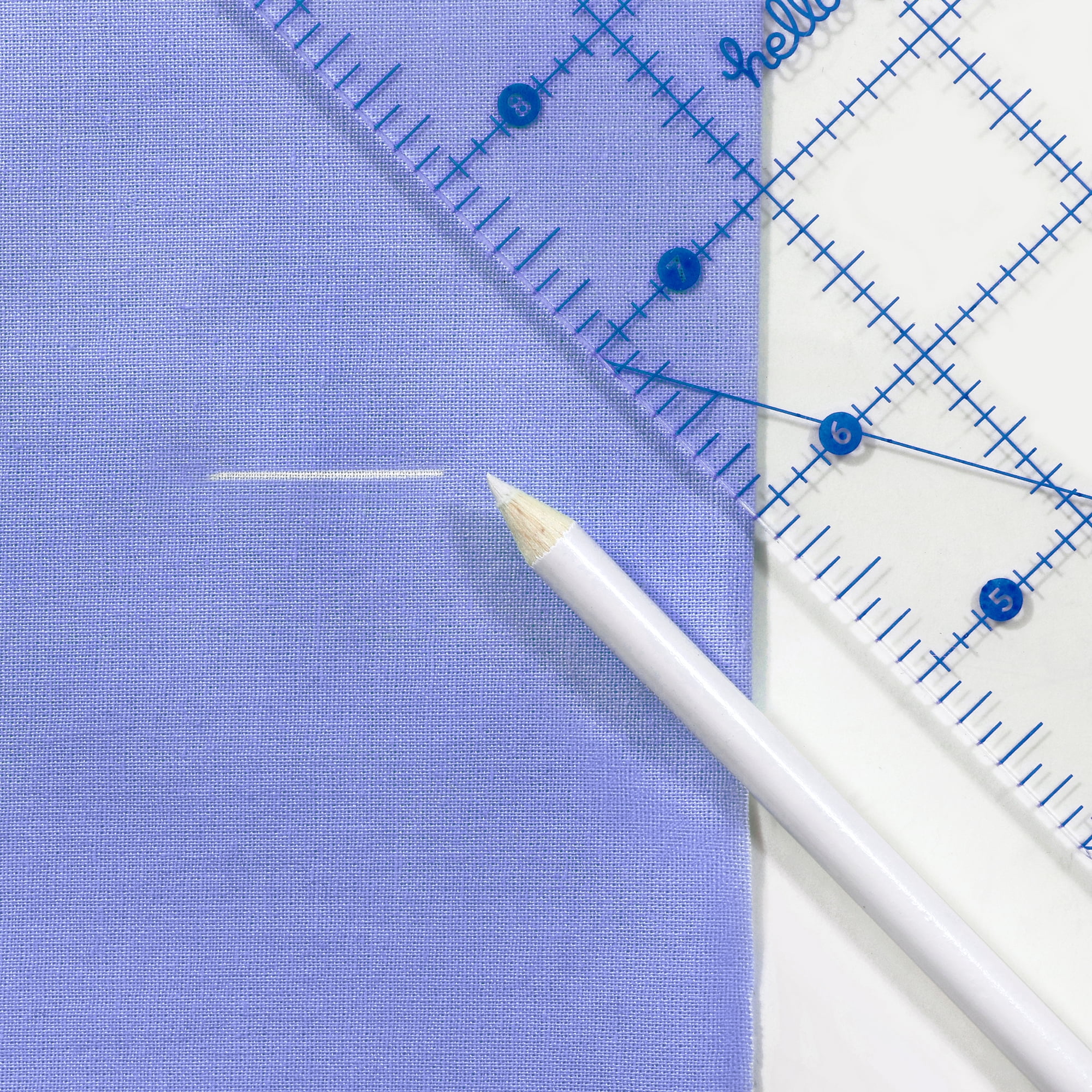 Hello Hobby White WaterSoluble Fabric Marking Pencil 1 Cou