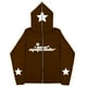 thumbnail image 3 of Sudaderas oscuras europeas y americanas para hombre y mujer, sudaderas con capucha góticas para parejas, sudaderas de Cremallera larga de talla grande Harajuku 2023, 3 of 5