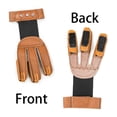 thumbnail image 5 of Runzkzy Archery Shooting Protective Gear Three Finger Finger Guard Cowhide Archery Shooting Protective Cover, 5 of 8