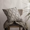 thumbnail image 4 of Plutus Brown Beige Diamond Animal Faux Fur Luxury Throw Pillow - Double sided 20" x 30" Queen, 4 of 7