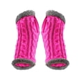 thumbnail image 2 of Jusqu'à 10 $ Gants Mitaines Rouges Épaissis Gants en Peluche Automne et Hiver Manches Chaudes Gants en Laine Tricotée, 2 of 4