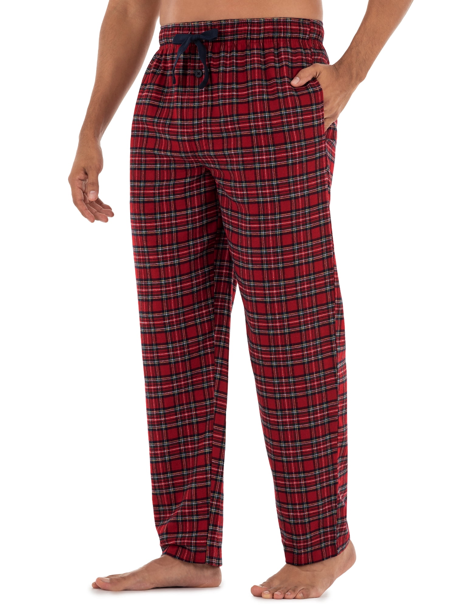 George Men's Plaid Woven Flannel Sleep Pants