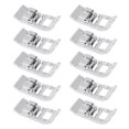 thumbnail image 2 of 10PCS Straight Stitch Presser Foot Mini Portable Durable Stainless Steel Standard Presser Foot, 2 of 14