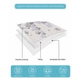 thumbnail image 5 of Quilts Full Size Bedding Set, Light Purple Cherry Lightweight Quilted Comforter, Spring Floral Gray Flowers Blossom Beige Soft Bedspread Coverlet with Pillow Covers for All Season, 78" x 90", 5 of 7