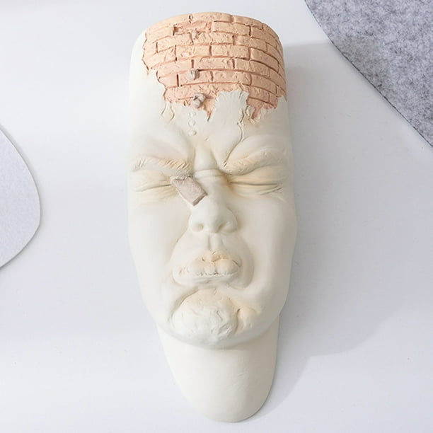 Colgante cabeza de pared jarrón maceta moderna estatua maceta para plantas de interior al aire libre Hugtrwg Para estrenar