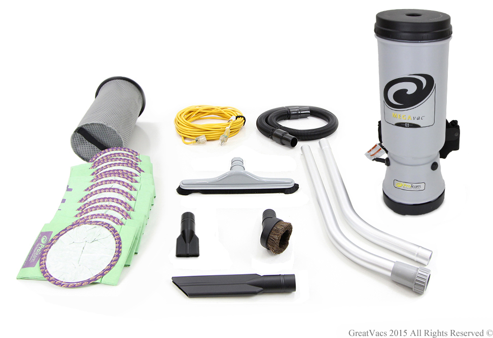 Powerful Proteam MegaVac 10 QT Backpack Vacuum Cleaner