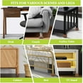 thumbnail image 3 of HELIAHOO 4 Pack Furniture Risers 1 Inch, Adjustable Bed Risers Heavy Duty for Table Desk Couch Chair Sofa Cabinet Bed Legs Dorm, Square Stackable Bed Raisers Blocks Lift Height 1", 2" AZ83-15065, 3 of 7