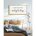 thumbnail image 2 of SHENIFY Give It to Go Dand Go to Sleep Sign Wall Art Christian Signs Rustic Bedroom Religious Farmhouse Bedroom Wall Decor 8x16in Natural Framed, 2 of 5