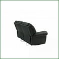 thumbnail image 2 of Contemporary Black Bonded Leather 2-Seat Manual Recliner Loveseat - Pillow Top Arms - Living Room Furniture | Metal Mechanism | Plush Comfort, 2 of 25