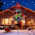 thumbnail image 5 of Yhmxh Solar Christmas Tree Lights Decorations, Christmas Outdoor Waterproof Xmas Tree Pathway Stake Lights with 20 LED, Christmas Solar Stake Lights Cemetery Christmas Tree for Garden/Patio/Lawn/Yard, 5 of 6