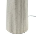 thumbnail image 5 of Home Decor Collection 18"in Ribbed Ceramic Table Lamp with Ivory Pleated Shade, 5 of 6